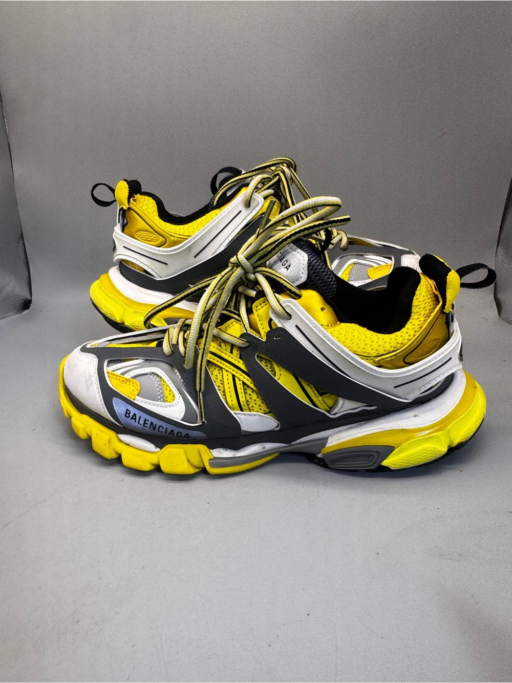 Balenciaga Track Sneakers Men’s US 8 EU 41 Yellow Gray Black 542023